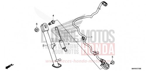 BEQUILLE LATERALE CB500FAK de 2019